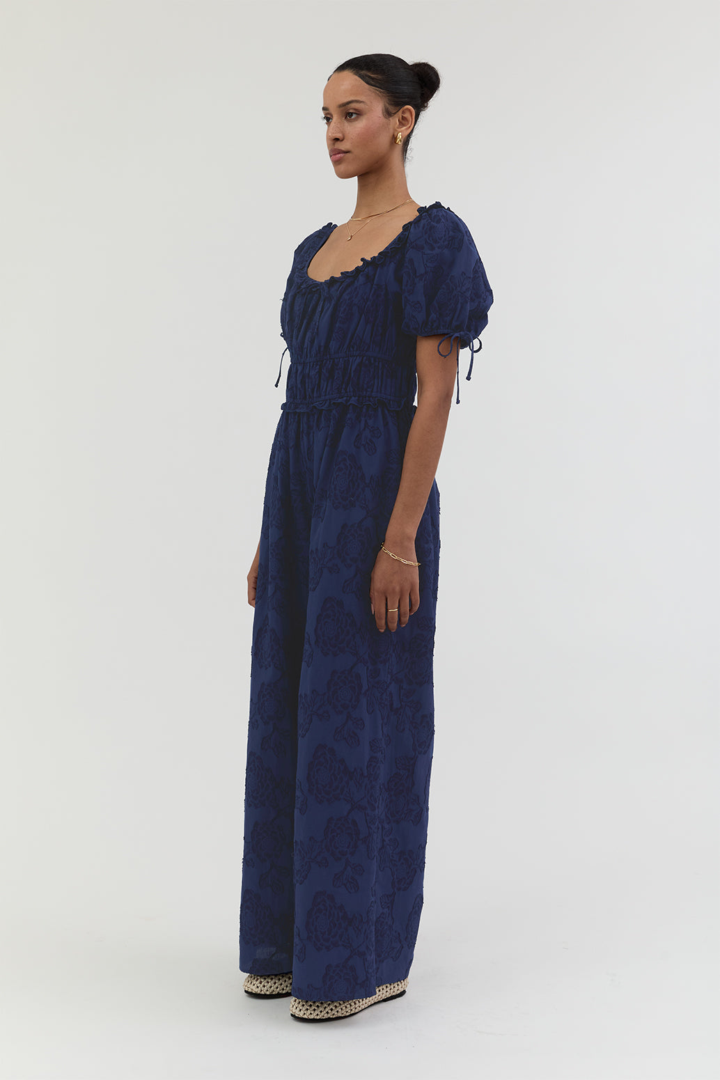 Erica Smocked Linen Jumpsuit