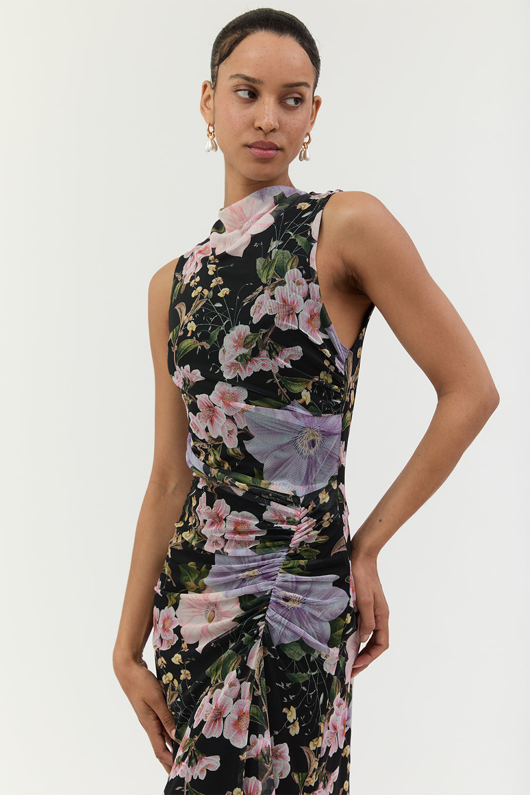 #color_black purple floral